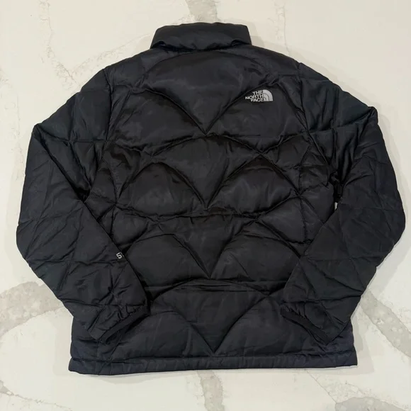 The North Face 550Fill Quilted Goose Down Coat Puffer Jacket Womens Medium Black - Picture 7 of 9